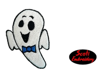 Cute Ghost Embroidery Design, Cute Ghost Embroidery Designs, Boy Ghost, Halloween Ghost, Friendly Ghost, pes, dst, jef - INSTANT DOWNLOAD