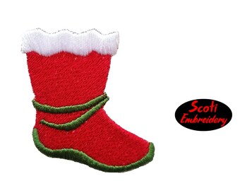 Christmas Stocking Borduurwerk Design, Geborduurde Christmas Stocking, Stocking Machine Borduurwerk Design, pes, dst, jef -INSTANT DOWNLOAD