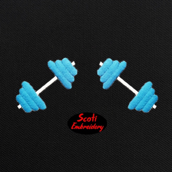 Gym Embroidery Etsy