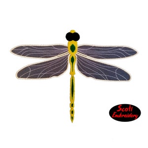 Dragonfly Machine Embroidery Design, Dragonfly Machine Embroidery Designs, Embroidered Dragonfly Pattern, pes, dst, jef - INSTANT DOWNLOAD