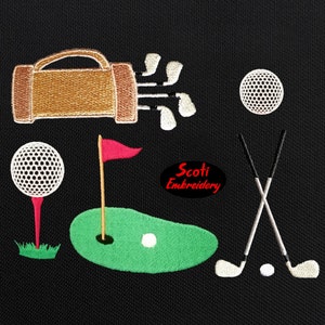 Golf Machine Embroidery Designs, Golf Embroidery Design Set, Golfer Embroidery Pattern, Pes, Jef, Xxx, Hus, Vip, sew, dst - INSTANT DOWNLOAD