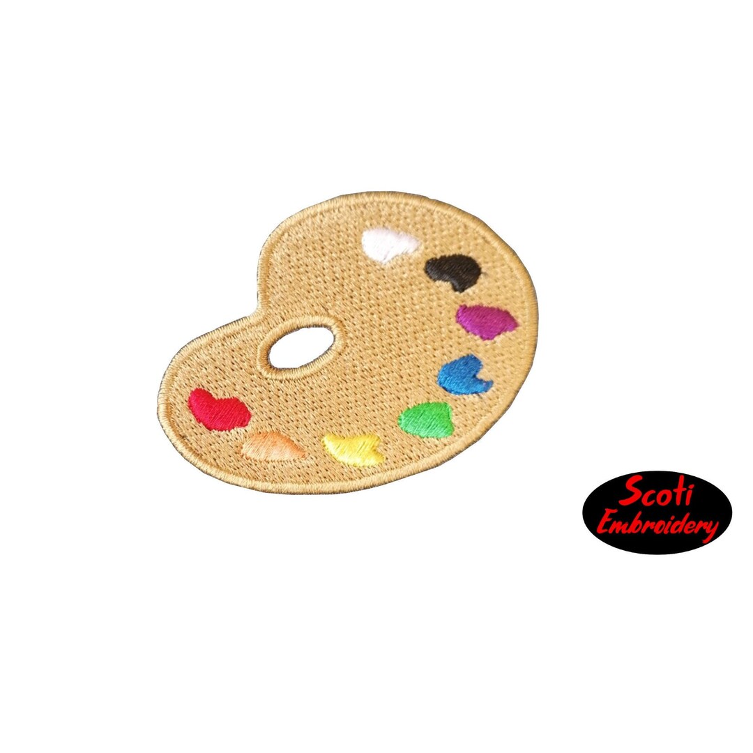 Artist Paint Palette Embroidery Design, Paint Palette Designs