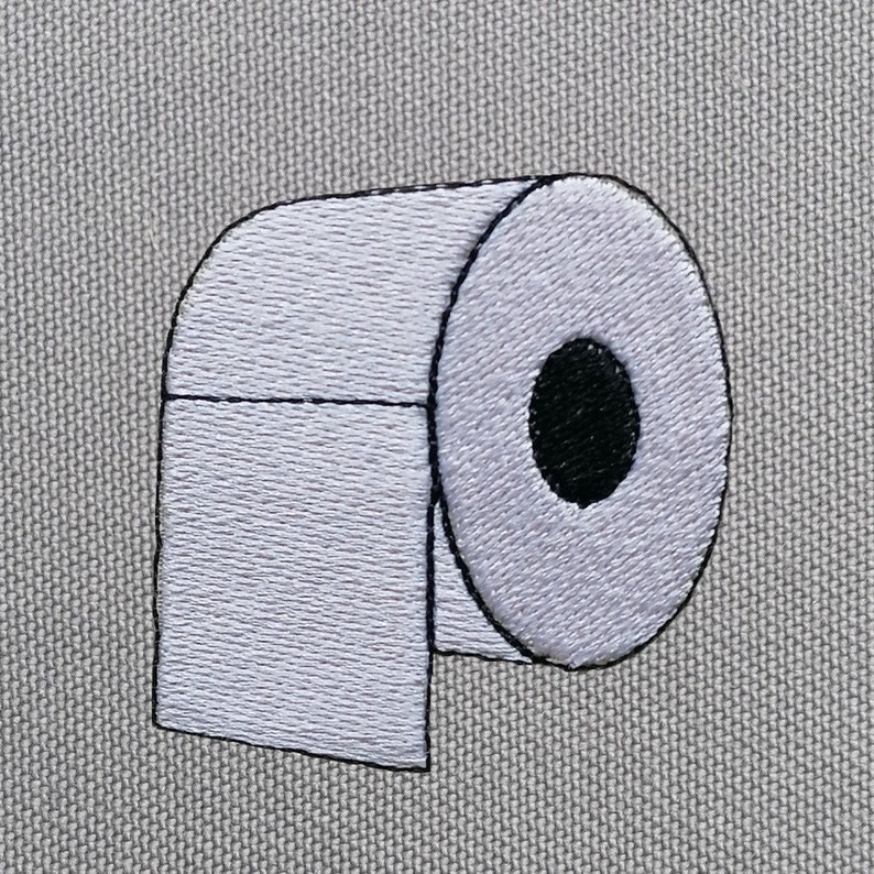 Toilet Paper Machine Embroidery Design Toilet Paper Etsy