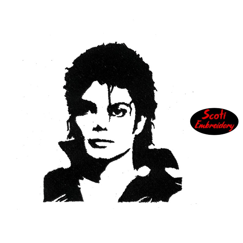Michael Jackson Machine Embroidery Design Michael Jackson Etsy Australia