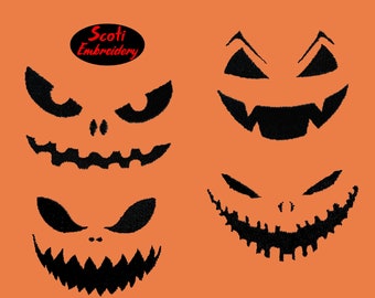 Halloween jack o lantern Embroidery Designs, Machine Embroidered jack lantern Design, Halloween Pattern, pes, dst, jef - INSTANT DOWNLOAD
