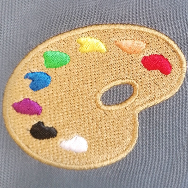 Artist Paint Palette Embroidery Design Paint Palette Designs Etsy