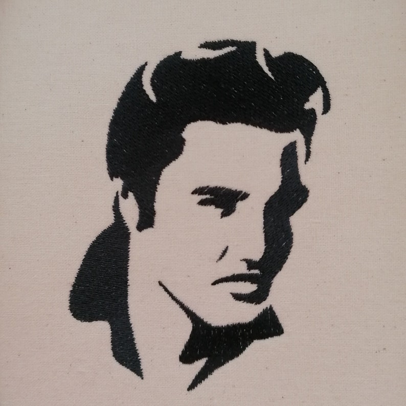 Elvis Machine Embroidery Design Elvis Presley Embroidery | Etsy