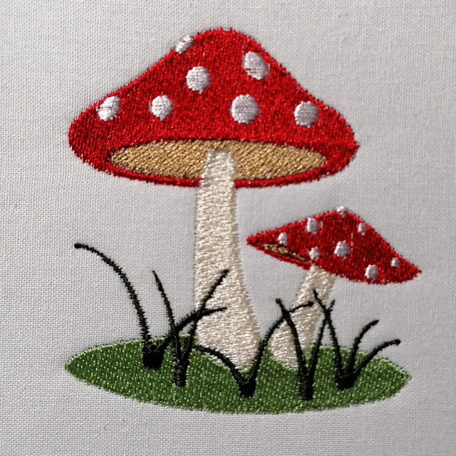 Toadstool Machine Embroidery Design Mushroom Pattern Etsy