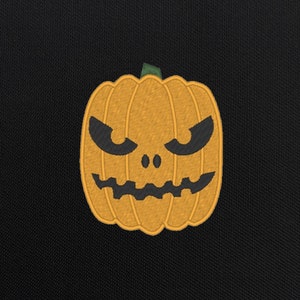 Halloween Pumpkin Embroidery Design set, Embroidered Pumpkin Design, Scary jack o lantern Pattern, Multi Formats - INSTANT DOWNLOAD image 3