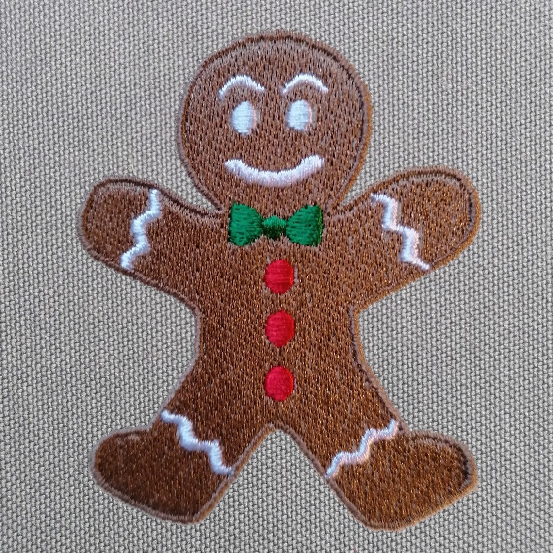Gingerbread Man Embroidery Design, Embroidered Gingerbread Man ...