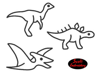 Dinosaur Outline - Etsy Australia