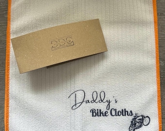 Personalized Microfiber Motorbike Cleaning Cloths - Biker Gift