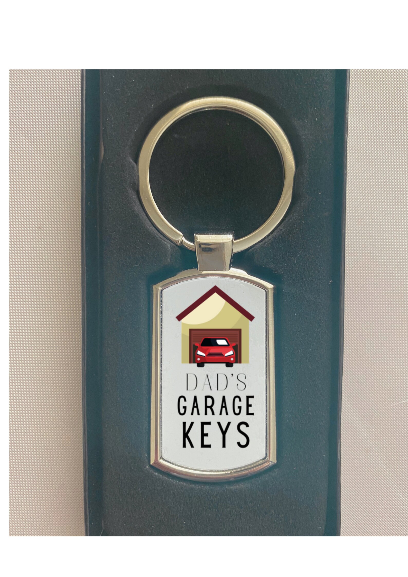 Personalised Garage Keys Metal Keyring Garage Keys Etsy