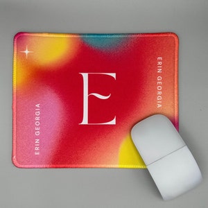 Personalised Colourful Mouse Mat - Mouse Mat For Home Office, Desk Accessory, Vibrant Mouse Mat, Mouse Pad, Office Desk Decor