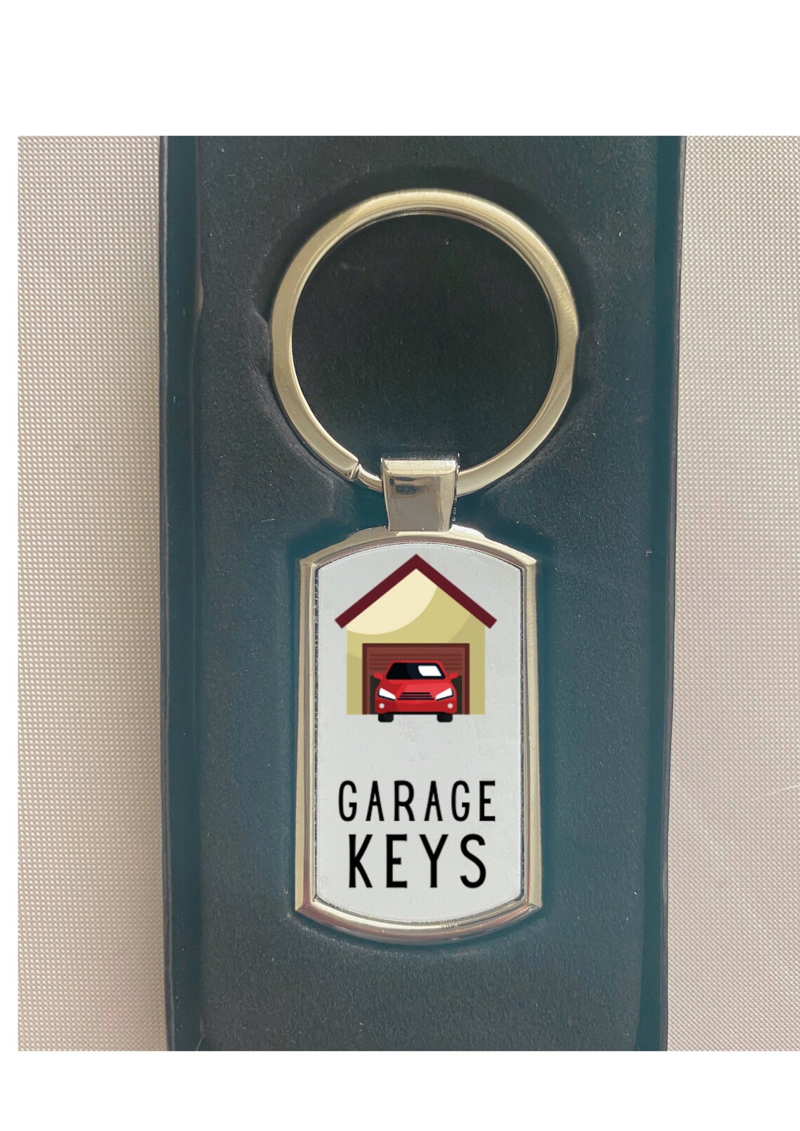 Personalised Garage Keys Metal Keyring Garage Keys Etsy