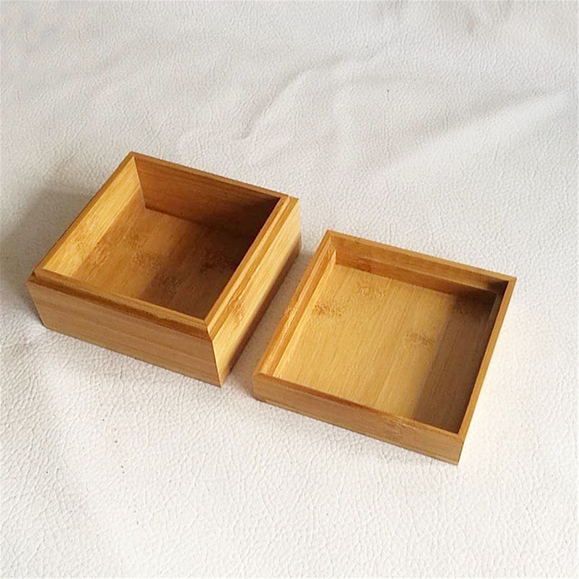 Tiandi cubierta de bambú caja de madera de madera artículos de | Etsy