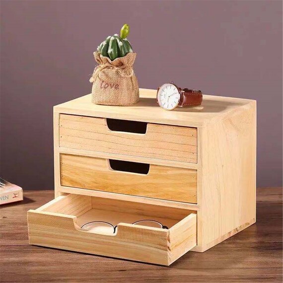 Retro Wooden Drawer Drawer Box Drawer Cabinet Multifunctional | Etsy