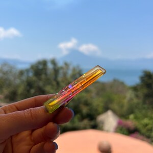 Schillernder Glitzer-Regenbogen-Clip