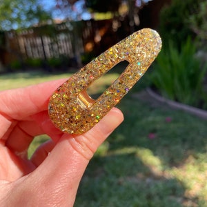 Gold Glitzer Haarspange