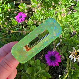 Glow Green Hair Clip