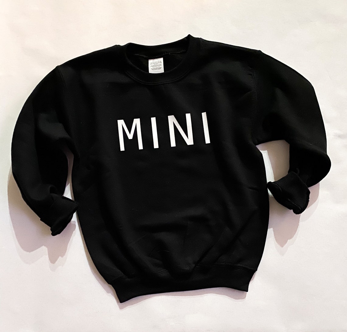 MINI Crewneck Sweatshirt MAMA & MINI Matching Shirts | Etsy