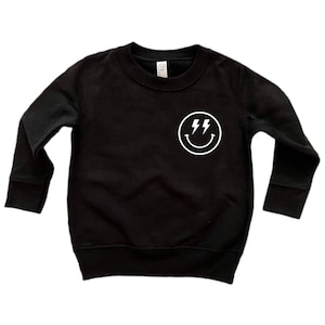 Smiley Face lightning bolt Unisex Sweatshirt | Birthday Shirt | Smiley Face Sweatshirt |