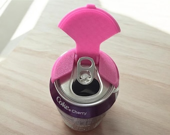 3D Printed Reusable Can Covers: Flip-Top Soda Can Lids