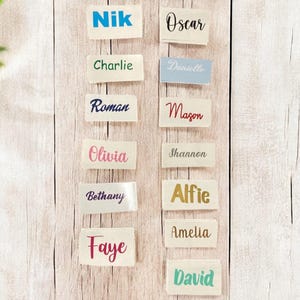 Personalised Vinyl Name Stickers | Custom Gloss Name Decal for Cups, Bottles & Laptops