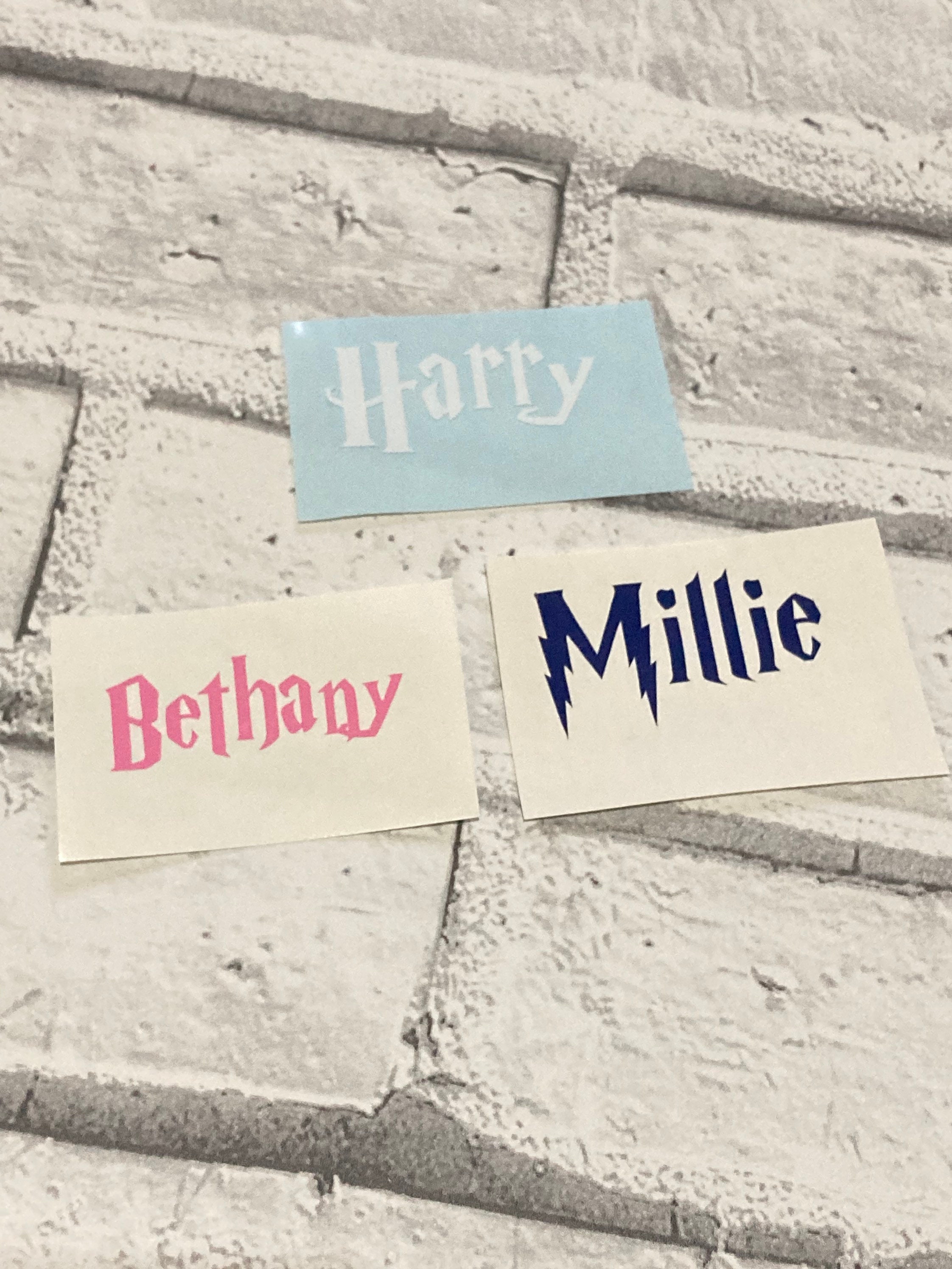 Sticker Harry Potter Nom Personnalisé