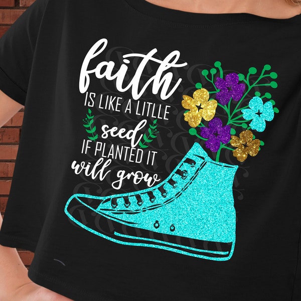 Faith is Like a Little Seed of Planted It Will Grow Svg Etsy