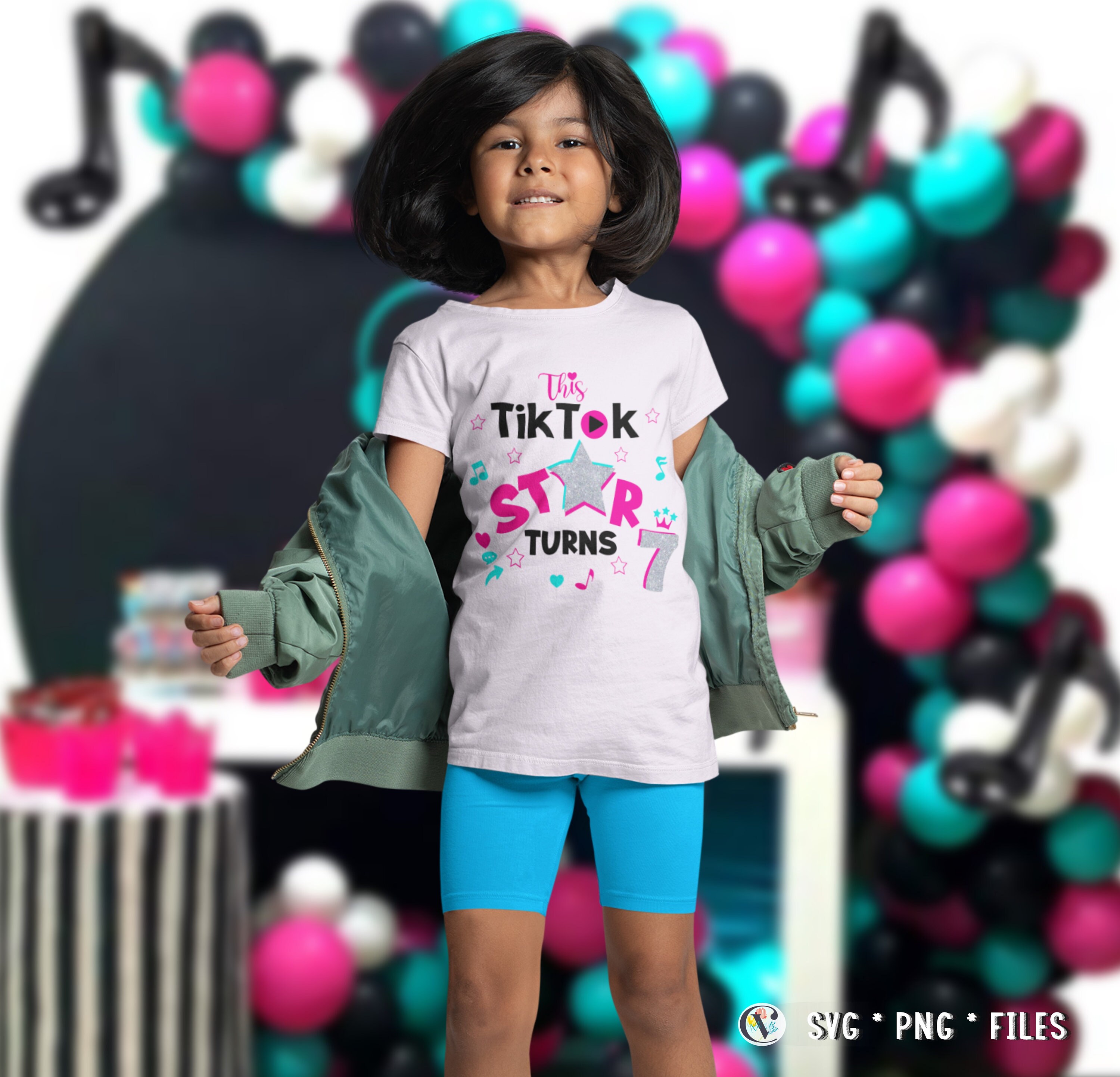 Instant Download Tiktoker Star Birthday Girl Tiktoker Star - Etsy