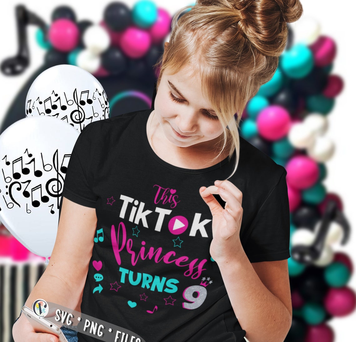 Instant Download Tiktoker Princess Birthday Svg Tiktoker - Etsy