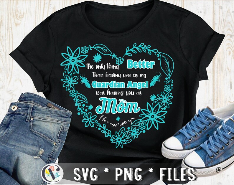 Download Memorial mom svg mom svg Guardian Angel svg loss of mother ...