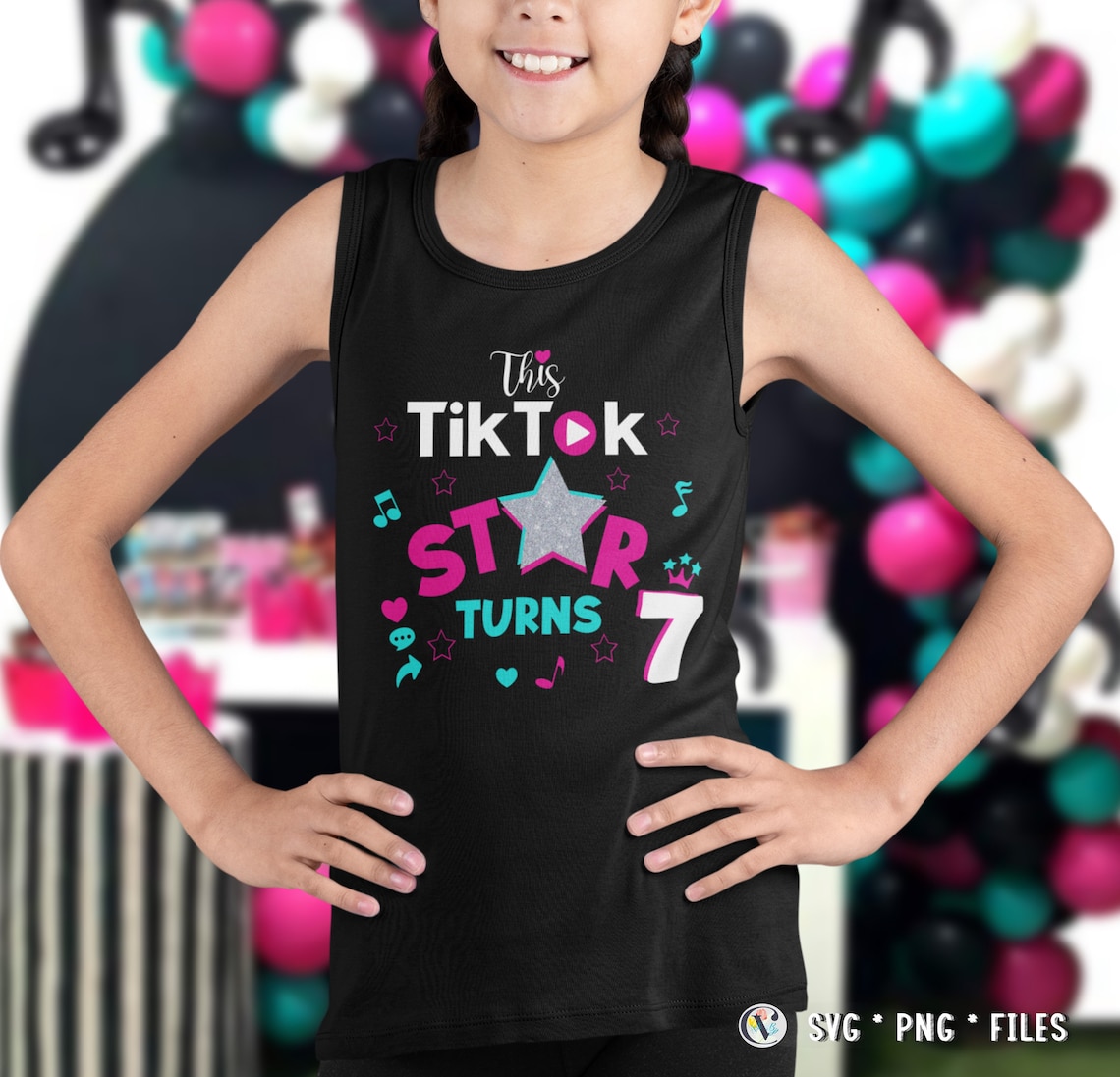 Instant Download Tiktoker Star Birthday Girl Tiktoker Star - Etsy