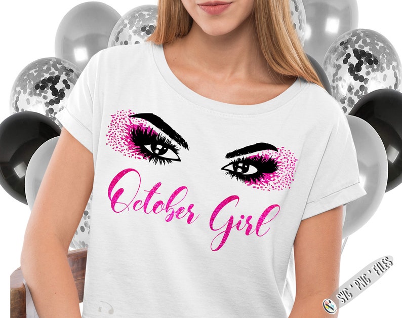 Download October girl svg October birthday svg libra girl svg | Etsy