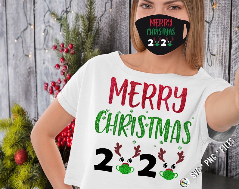 Download Merry Christmas 2020 svg 2020 mask quarantine svg ...