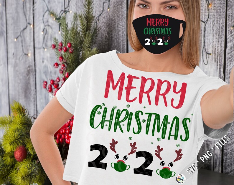 Download Merry Christmas 2020 svg 2020 mask quarantine svg ...