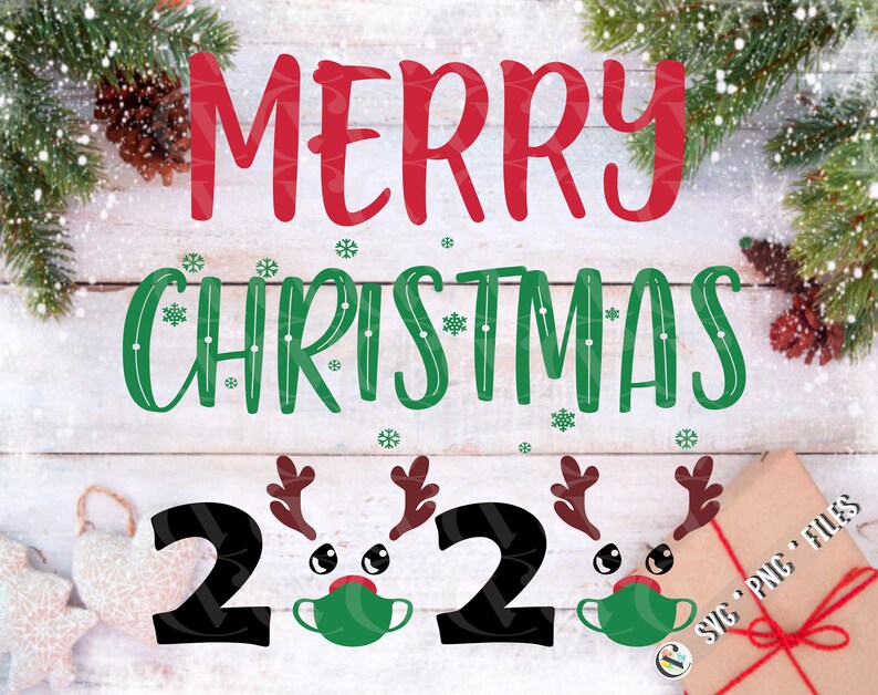 Download Merry Christmas 2020 svg 2020 mask quarantine svg ...