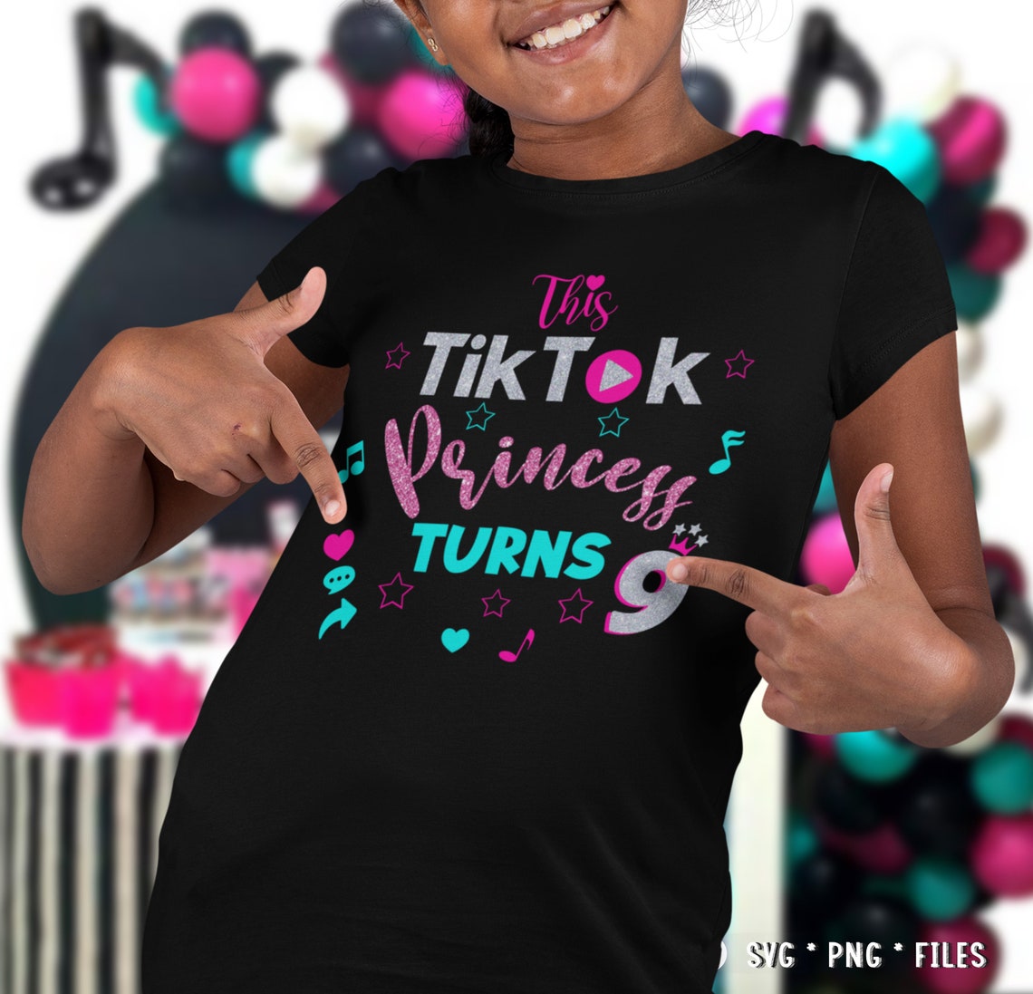 Tik Tok Birthday Princess SVG