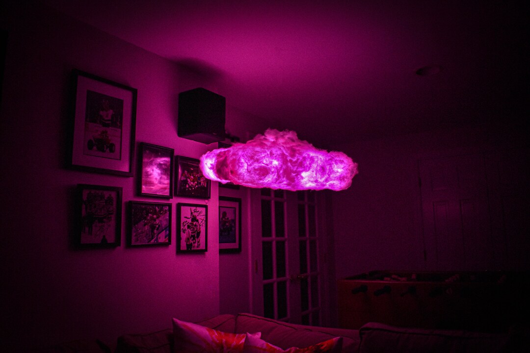 LED Floating Cloud Light Bluetooth Cloud Chandelier Color Etsy