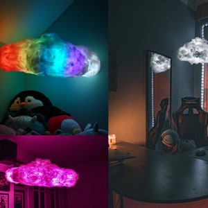 Cloud Light | LED Lighting | Nursery Room Decor | Cloud Pendant Light | Color Changing Light | Hanging Cloud Light | Cloud Night Light