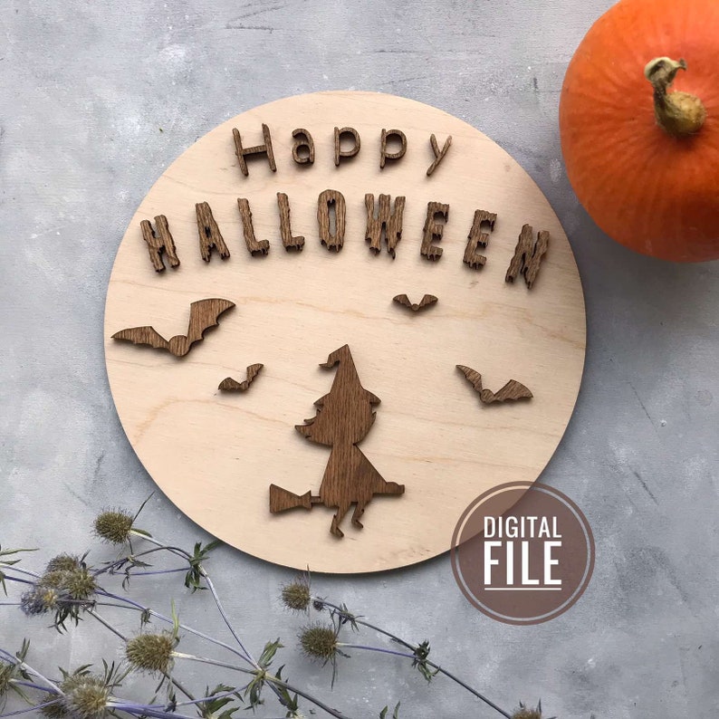 Download Hocus pocus decor svg Halloween wreath signs round DIY | Etsy