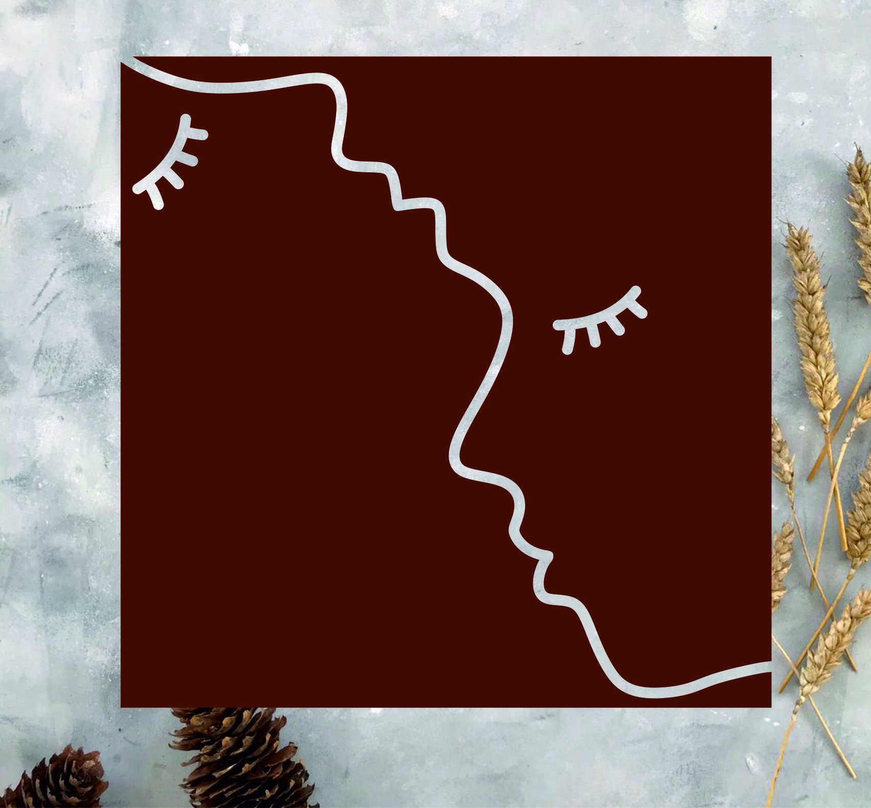 Abstract wall art svg files for cricut line art print Etsy