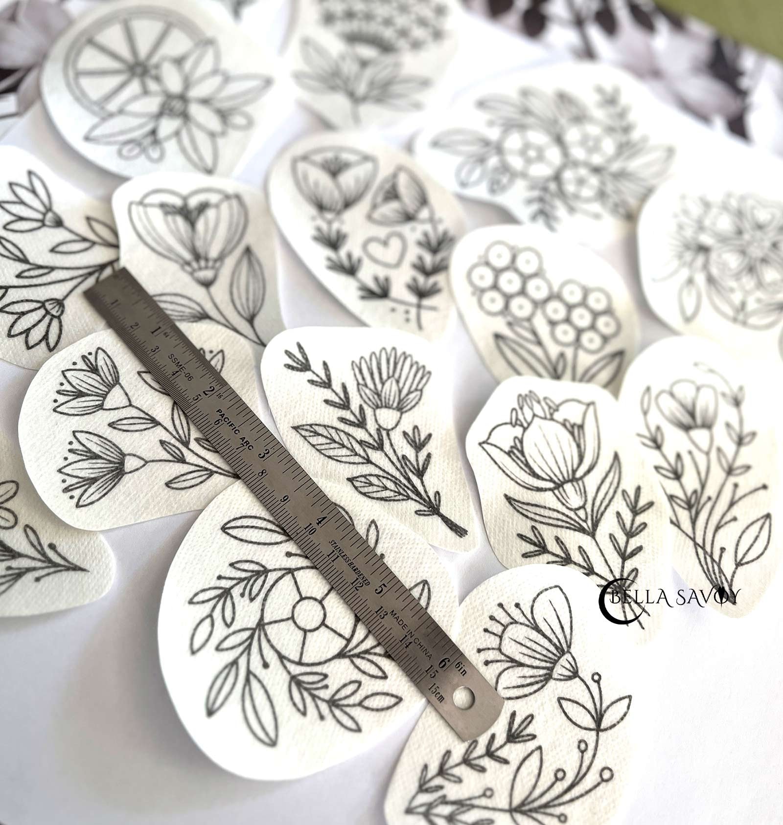 Wholesale Stick & Stitch Embroidery Pattern - Scandi Flowers (5-10