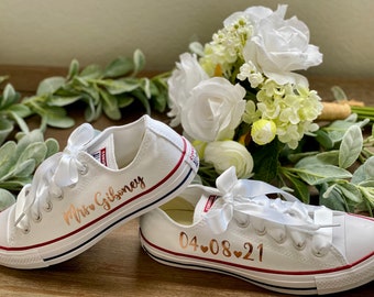 personalised wedding trainers
