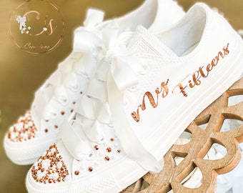 bling converse for quinceanera