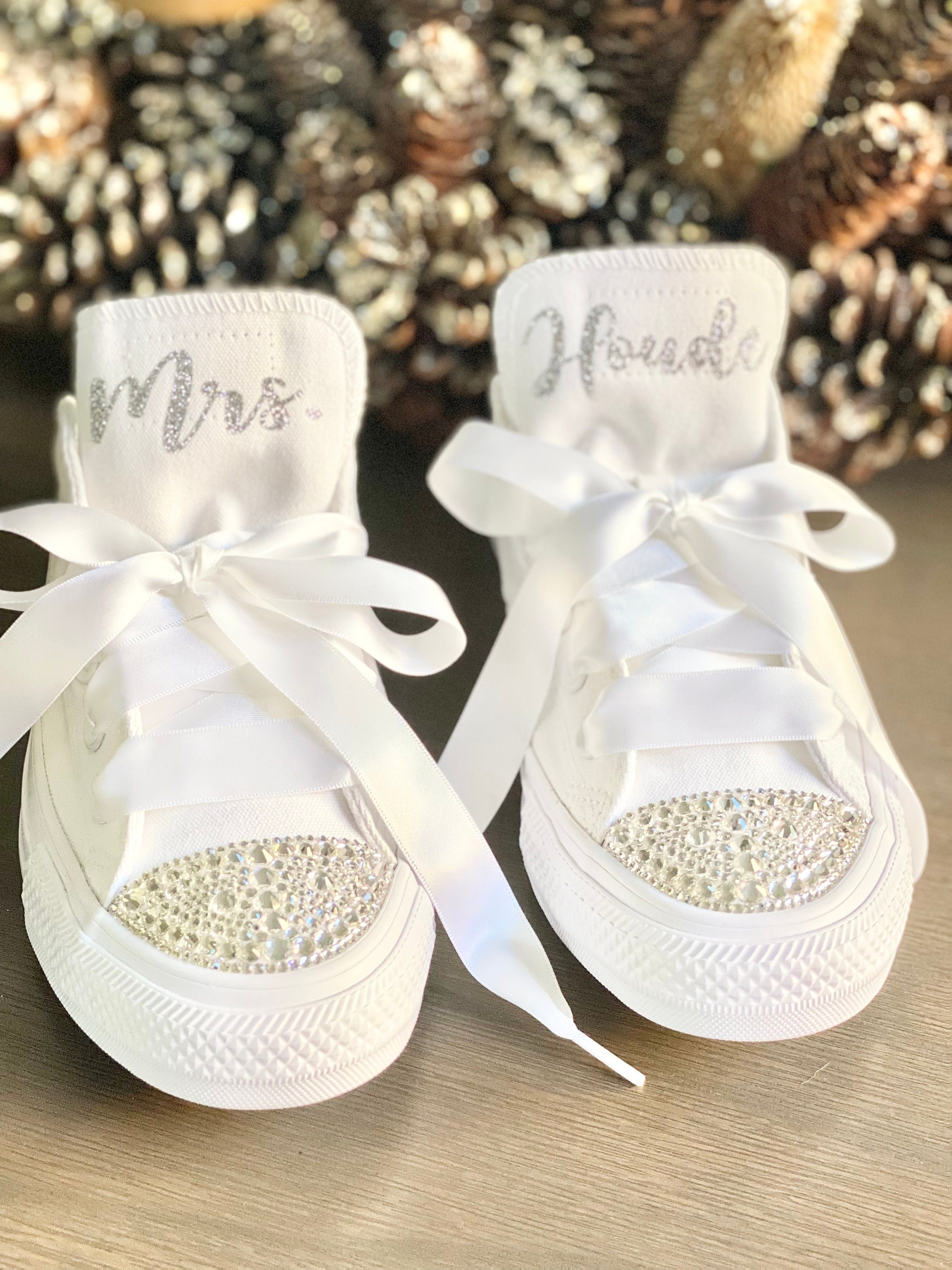 Comprimido Inocencia Bosque Bride Converse Shoes/customized Wedding Shoes /personalized - Etsy