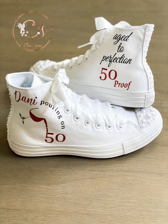 Customized Birthday Shoes/Personalized Converse Shoes/Birthday Etsy