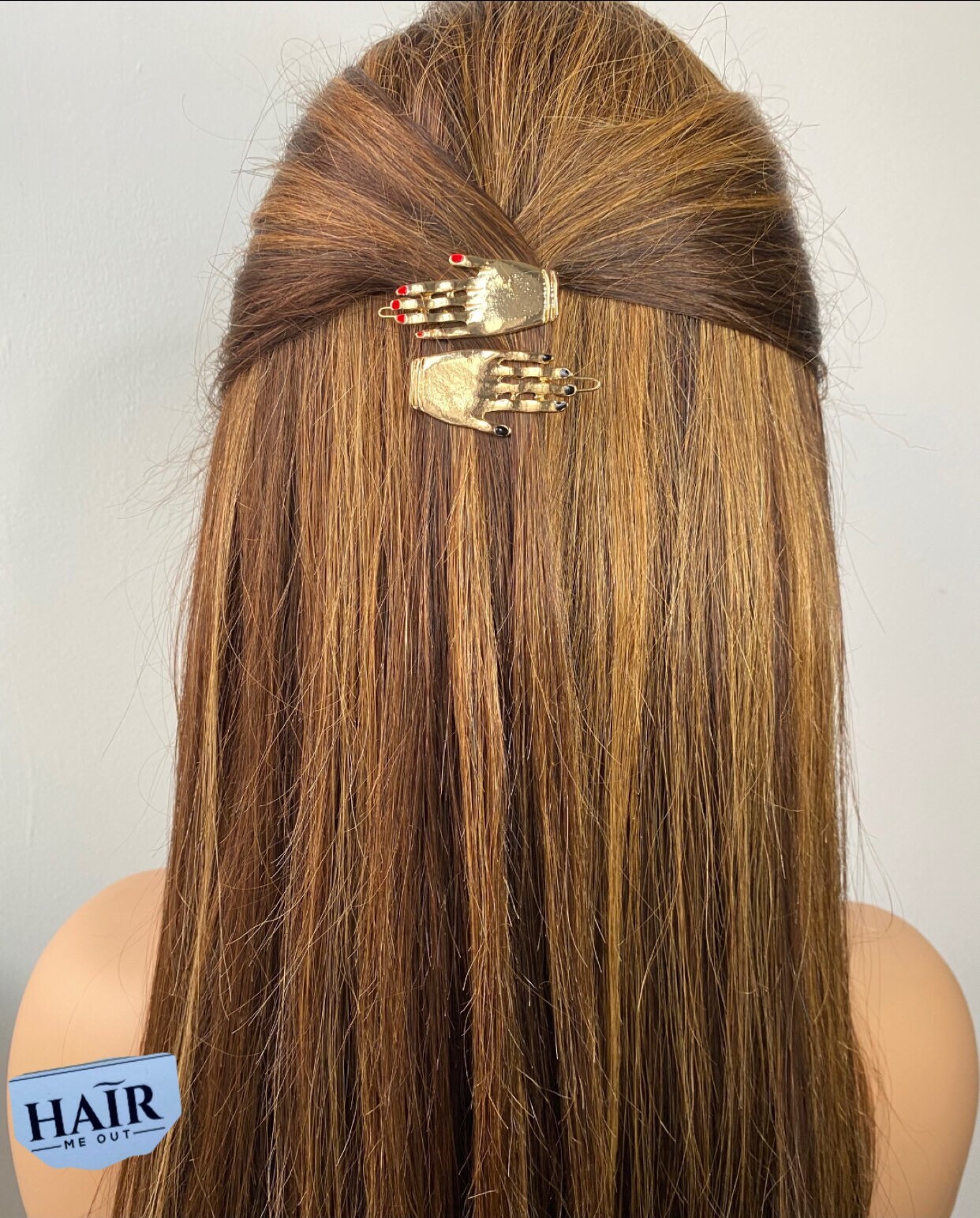 Unique and Creative Gold Hand Hair Clips X2 Etsy