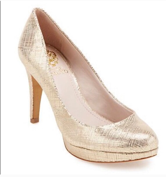 vince camuto gold heels